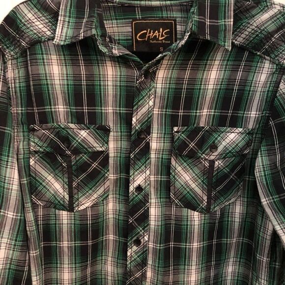 Mens Chalc Authentic Brand western button down shirt - Picture 4 of 10
